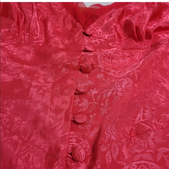 VINTAGE 90s Victorias Secret satin polyester bodysuit L - Picture 6 of 9